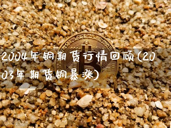 2004年铜期货行情回顾(2003年期货铜暴涨)_https://www.8918198.com_中金所_第1张